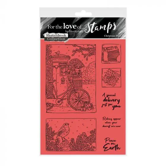 For The Love Of Stamps - Christmas Post A6 Stamp Set 1