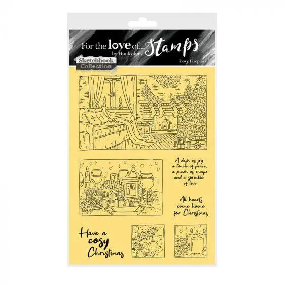 For The Love Of Stamps - Cosy Fireplace A6 Stamp Set 1