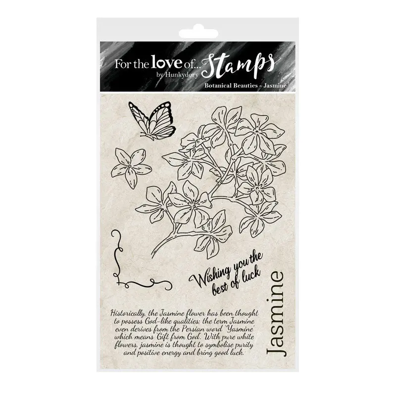 For The Love Of Stamps - Botanical Beauties - Jasmine A6 Stamp Set 1