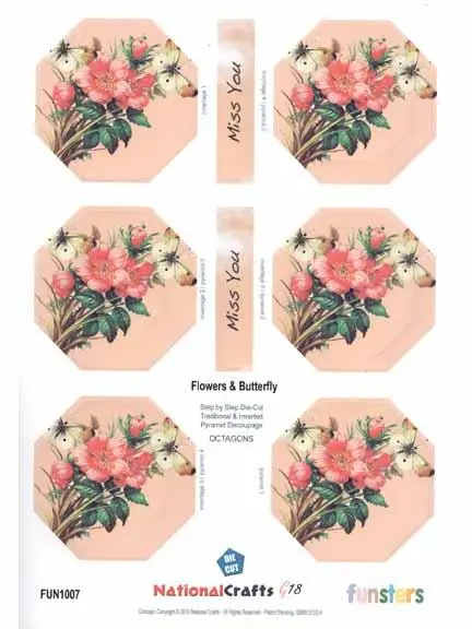 Funsters - Flowers & Butterfly 1