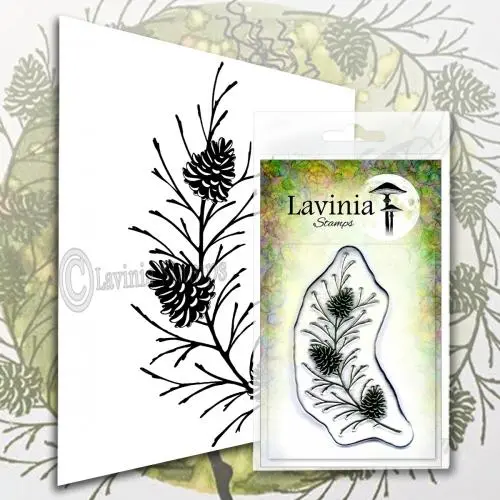 Lavinia Stamp - Fir Cone Branch 1