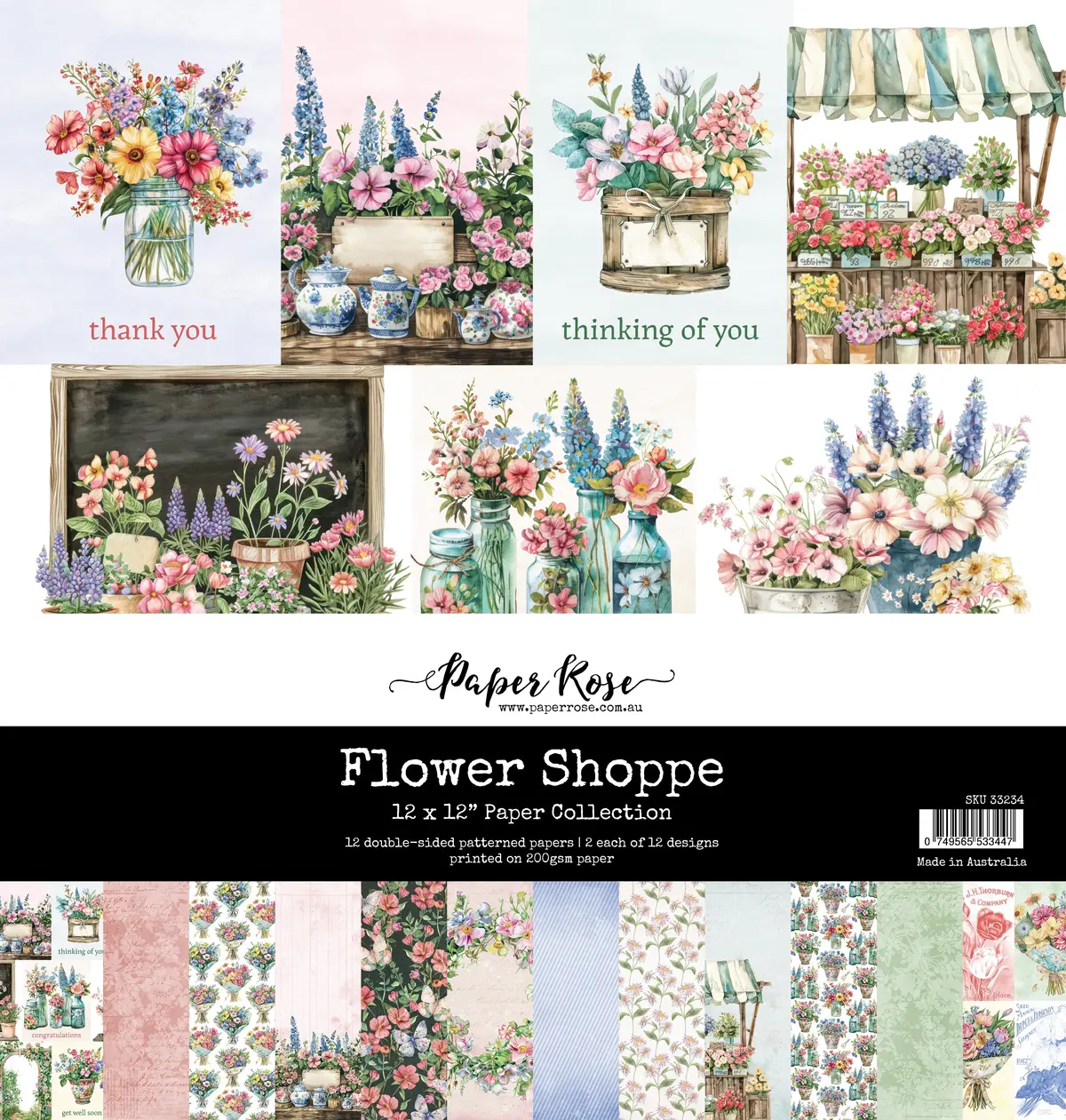 Flower Shoppe 12X12 Paper Collection 33234 1