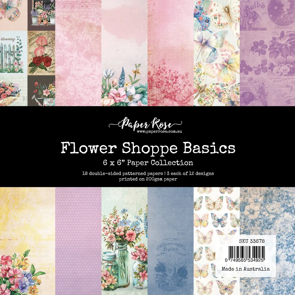 Flower Shoppe Basics 6X6 Paper Collection 33678 1