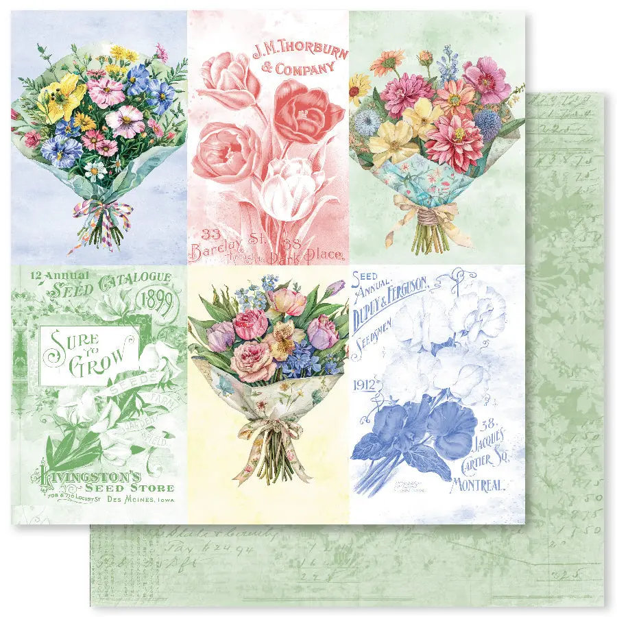 Flower Shoppe D 12X12 Paper (12Pc Bulk Pack) 33246 1
