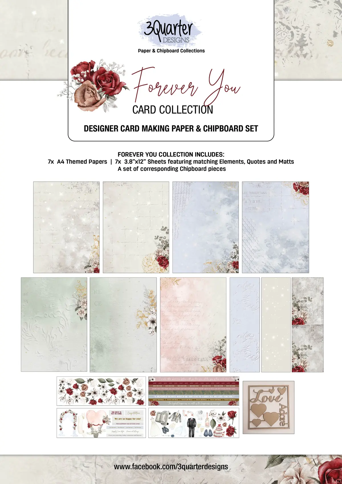 3Quarter Designs Forever You Card Collection 1