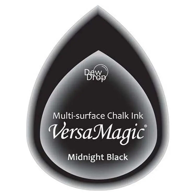 Tsukineko Versa Magic Dew Drops Chalk Ink Pad Midnight Black 1