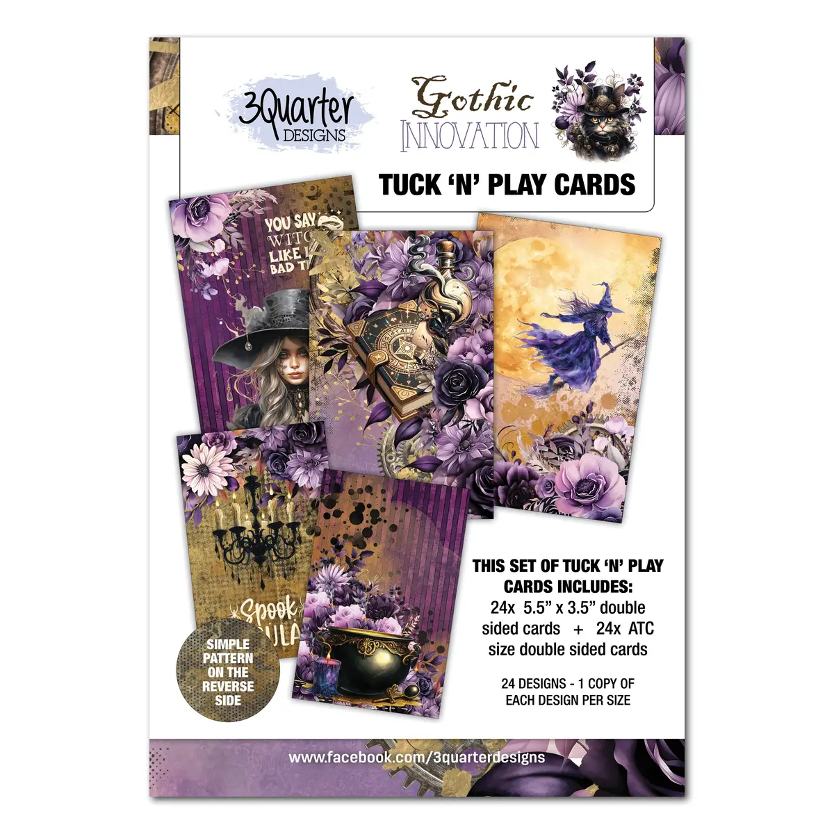 3Quarter Designs Gothic Innovation - Tuck N Play Cards 1