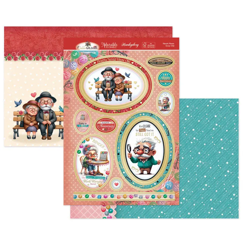 Hearts Never Grow Old Luxury Topper Set 1