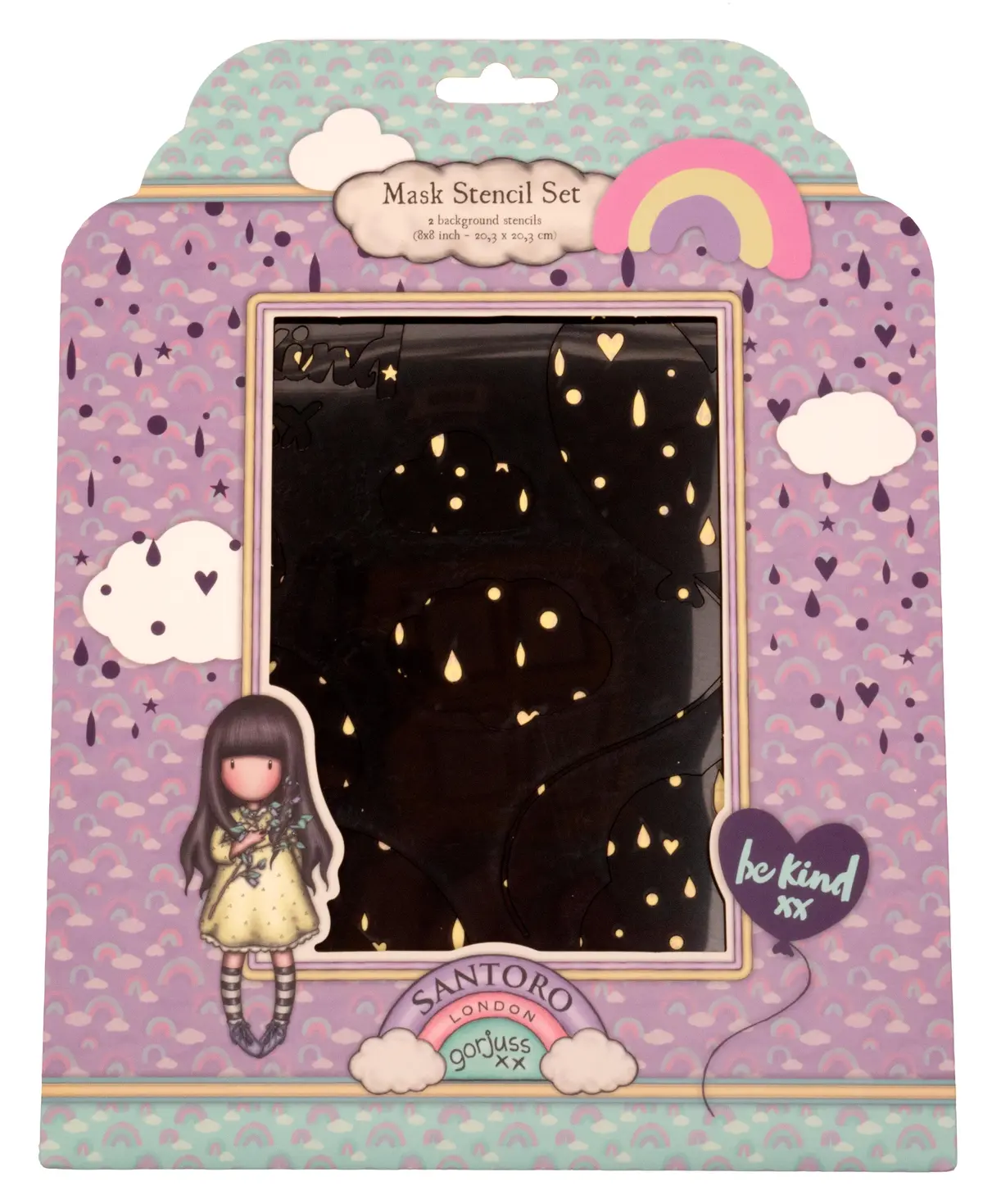 San Mask Gorjuss - Be Kind 2 Designs 203X203x2mm 2 Pc Nr.251 1