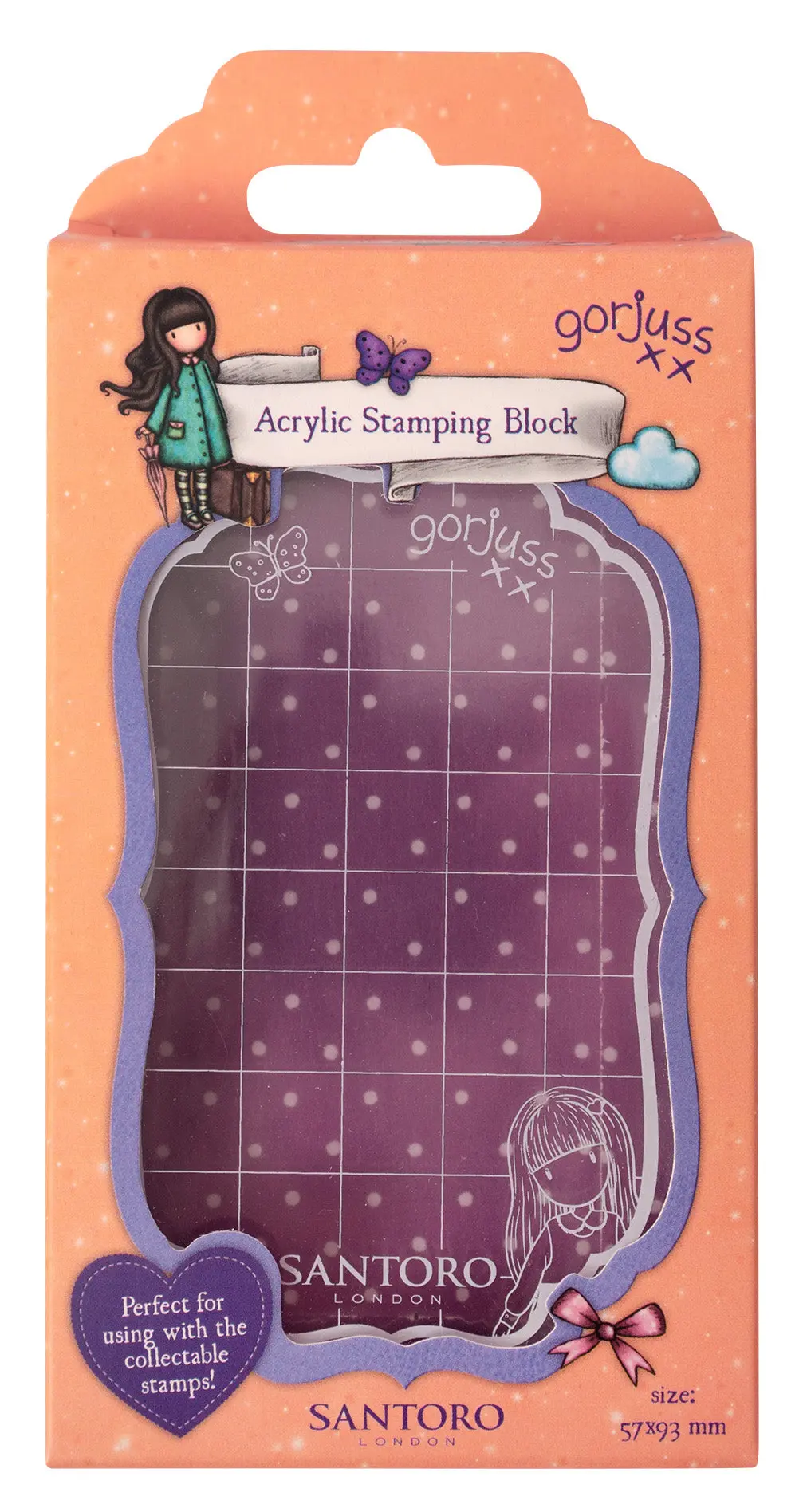 Gor Acrylic Stamping Block For Collectibles Essentials 65X100x8mm 1 Pc Nr.06 1