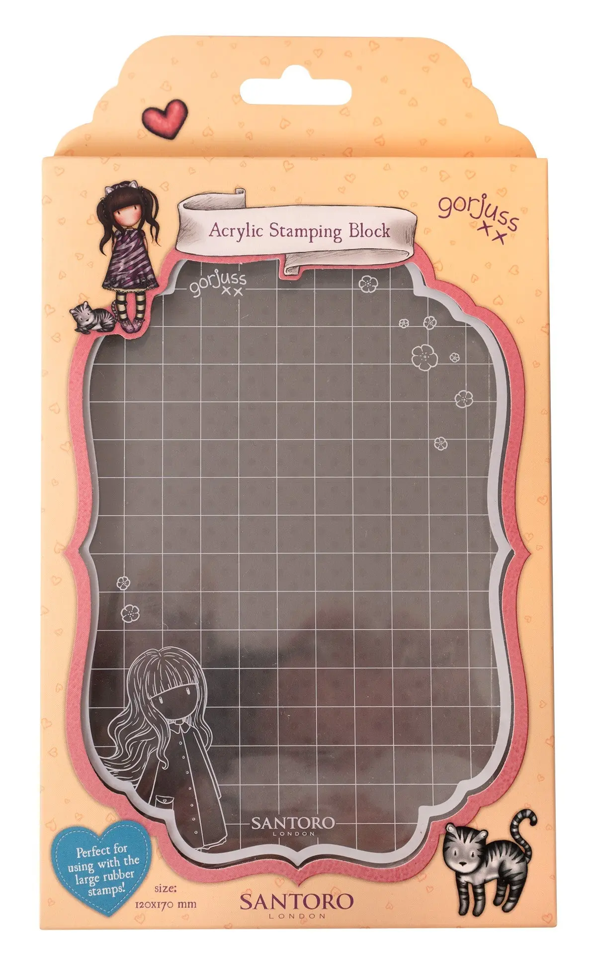 Gor Acrylic Stamping Block For Large Stamps Essentials 120X170x8mm 1 Pc Nr.07 1