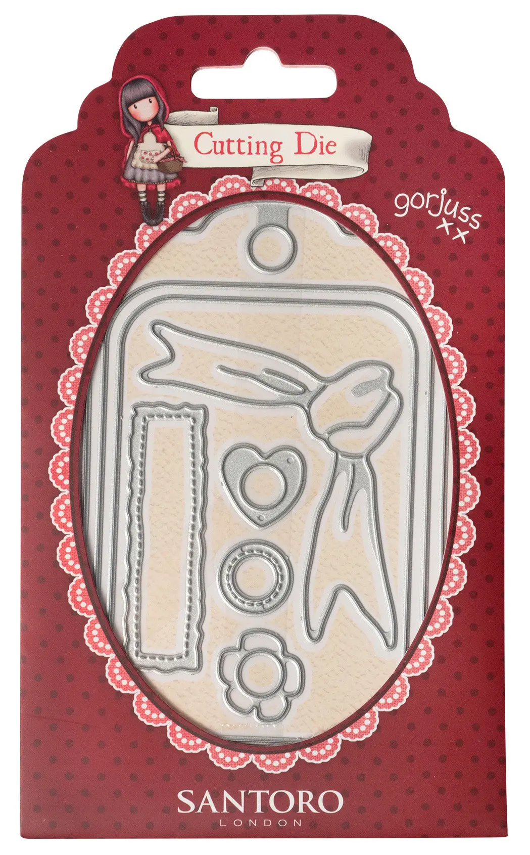 Gor Cutting Die Gift Tag Gorjuss 77X121x1mm 8 Pc Nr.475 1