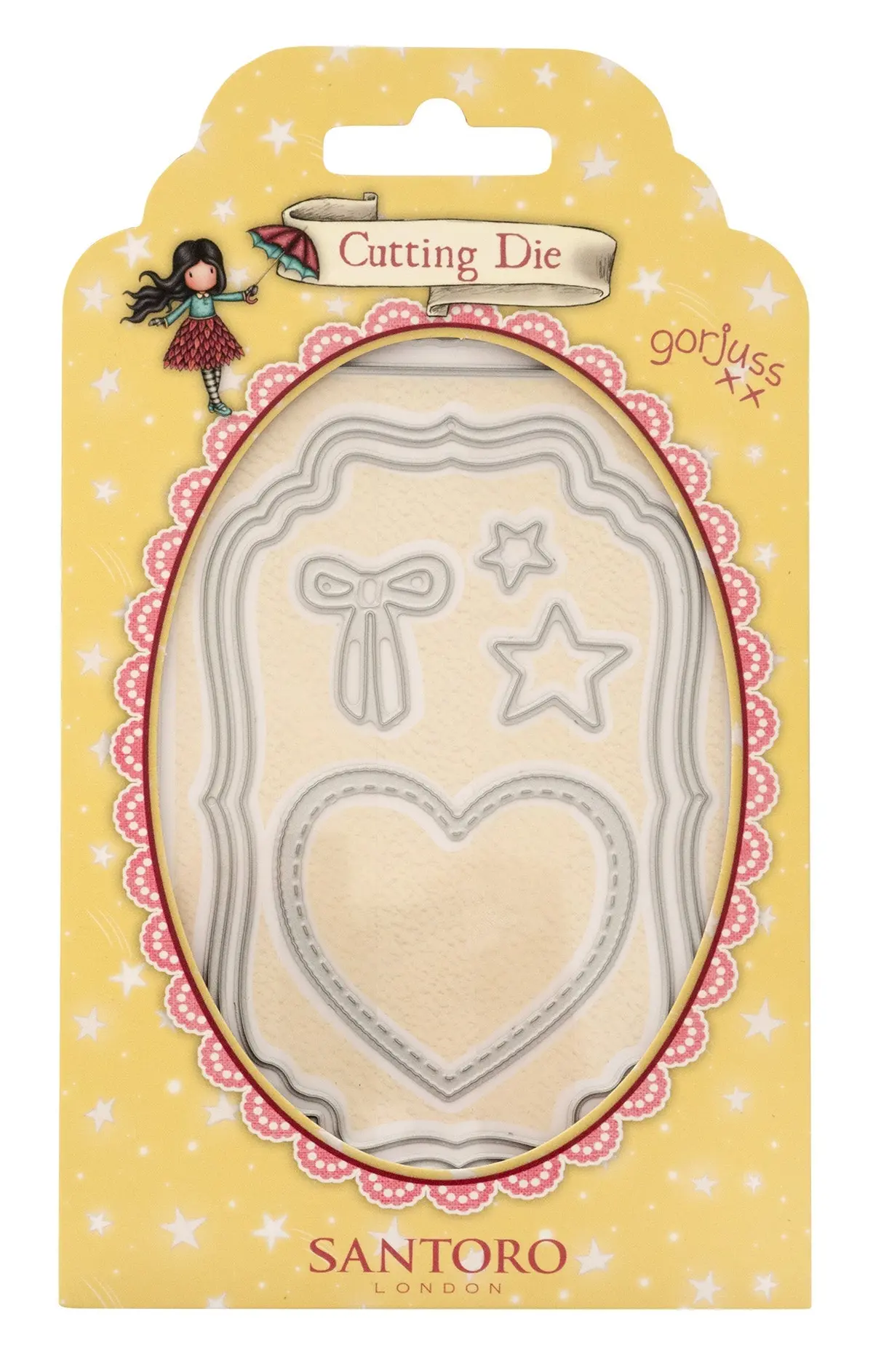 San Cutting Dies Frames & Labels Gorjuss Essentials 85X125x2mm 8 Pc Nr.698 1