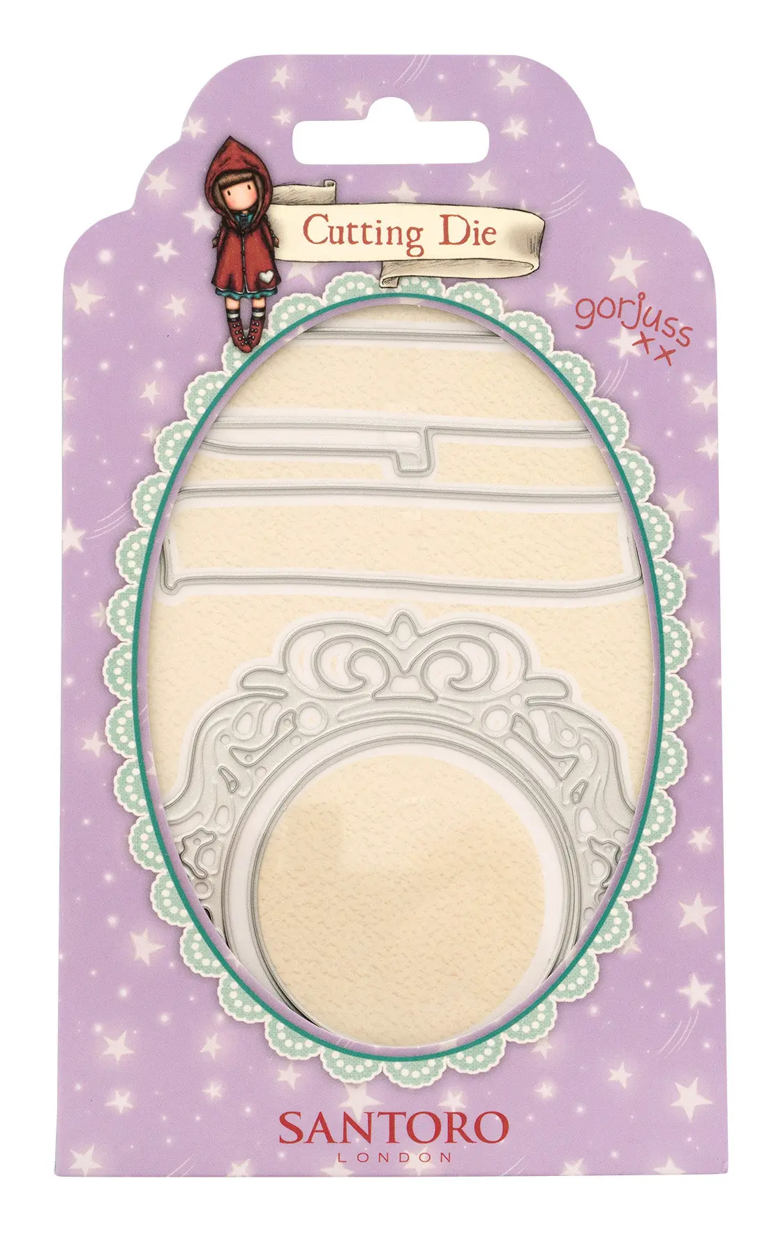 San Cutting Dies Scroll & Embellished Frame Gorjuss Essentials 82X129x2mm 4 Pc Nr.699 1