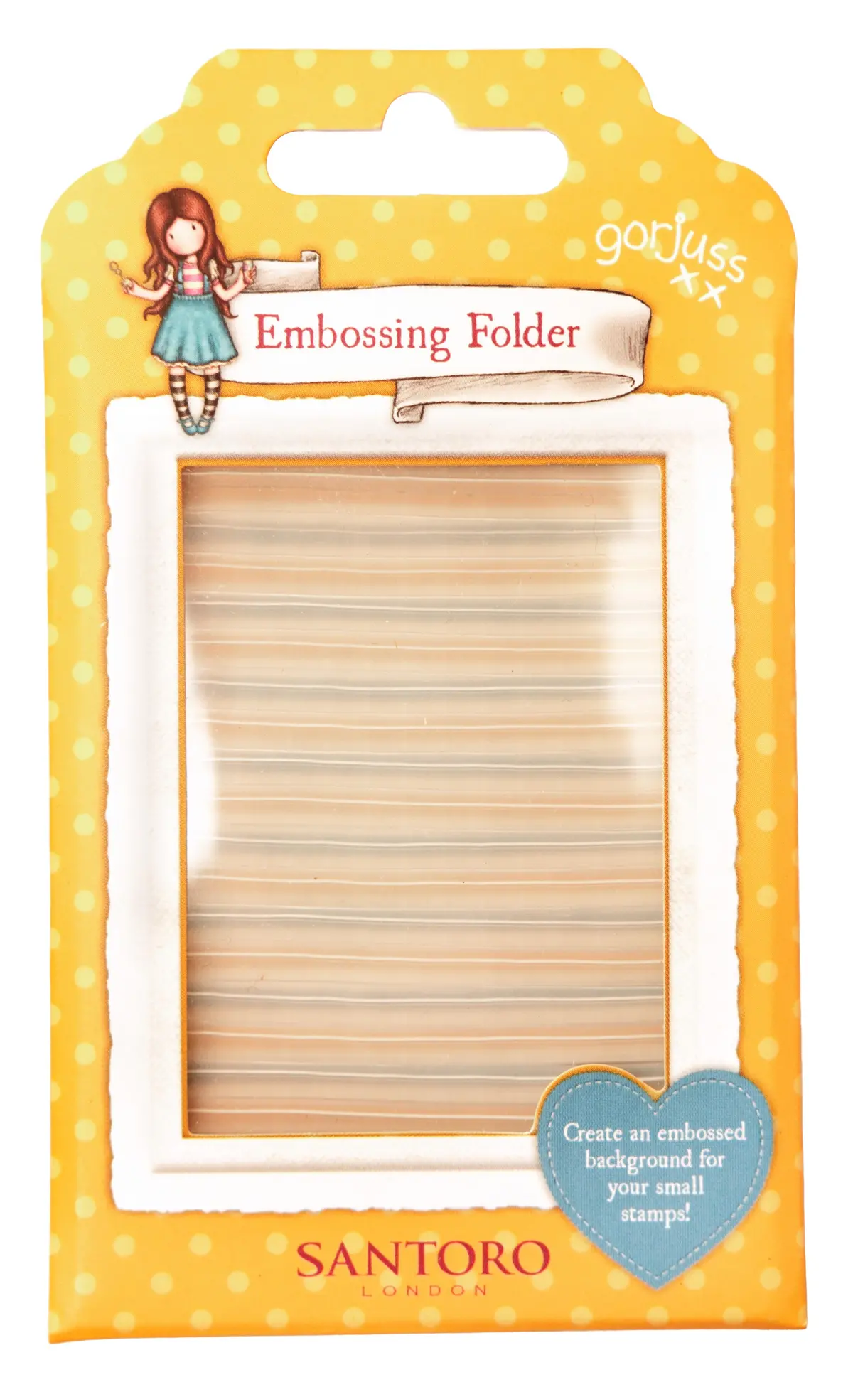 San Embossing Folder Stripes Gorjuss Essentials 1 Pc 1