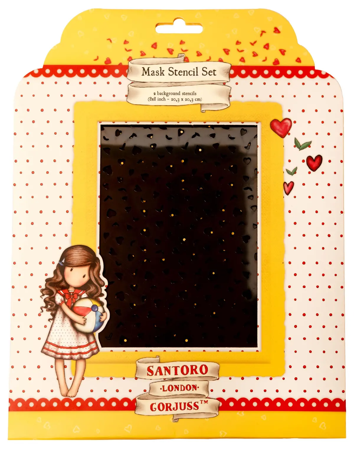 San Mask Dots & Hearts/Leaves Gorjuss Essentials 2 Pc 1