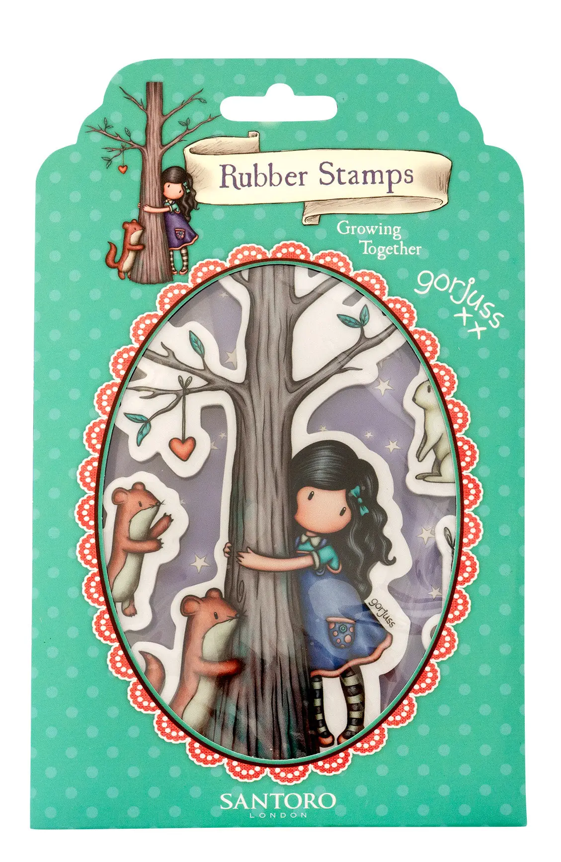 San Cling Stamp Growing Together Gorjuss Essentials 120X170x5mm 7 Pc Nr.521 1