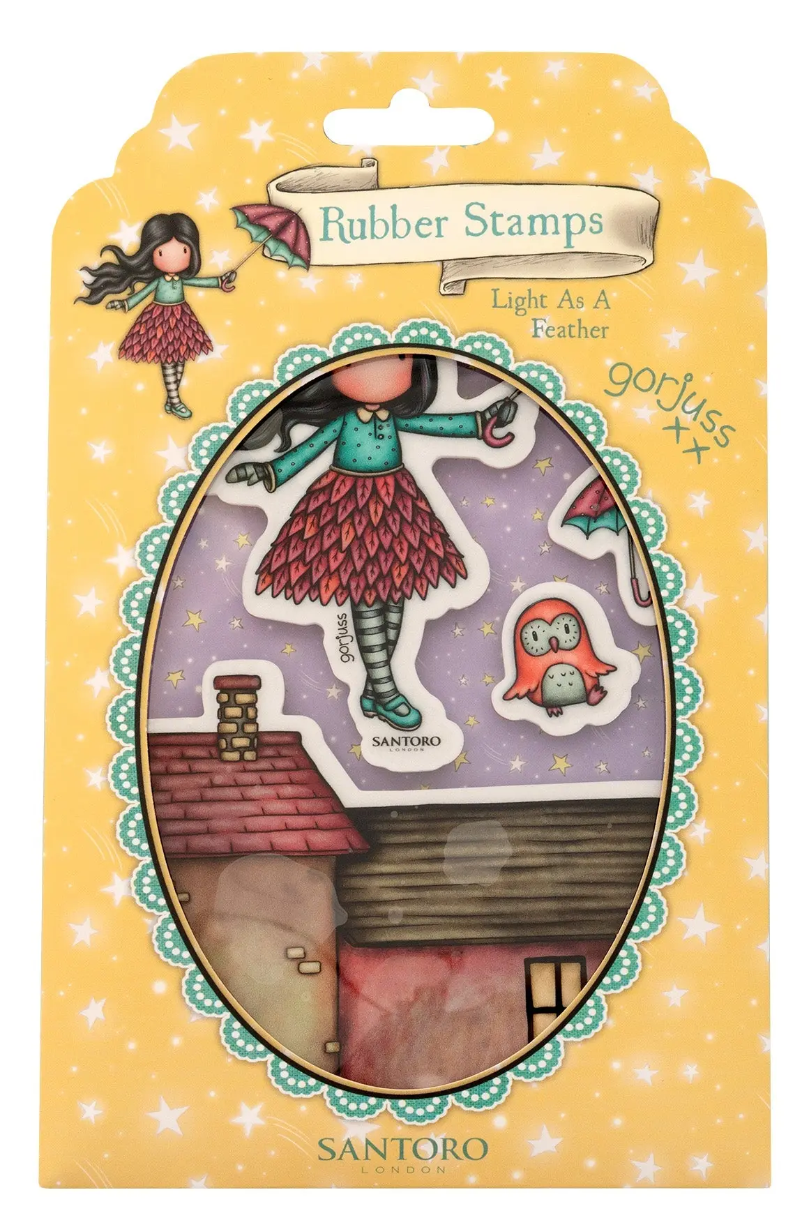 San Cling Stamp Light As A Feather Gorjuss Essentials 120X170x5mm 4 Pc Nr.522 1