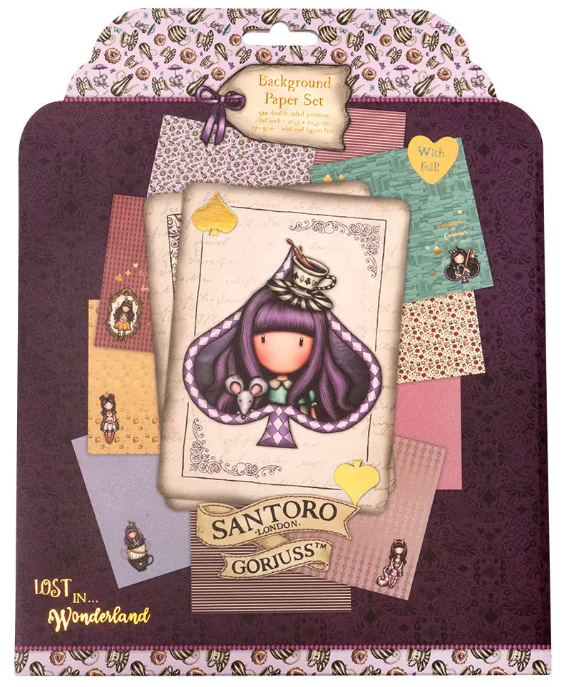 Gor Paper Set 5X2 Double-Sided Designs Wonderland 203X203x3mm 10 Sh Nr.22 1