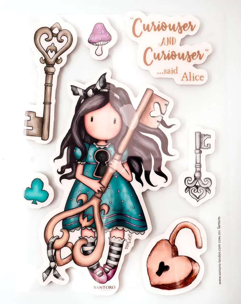 Gor Cling Stamp Curiosity Wonderland 170X120x5mm 7 Pc Nr.379 2