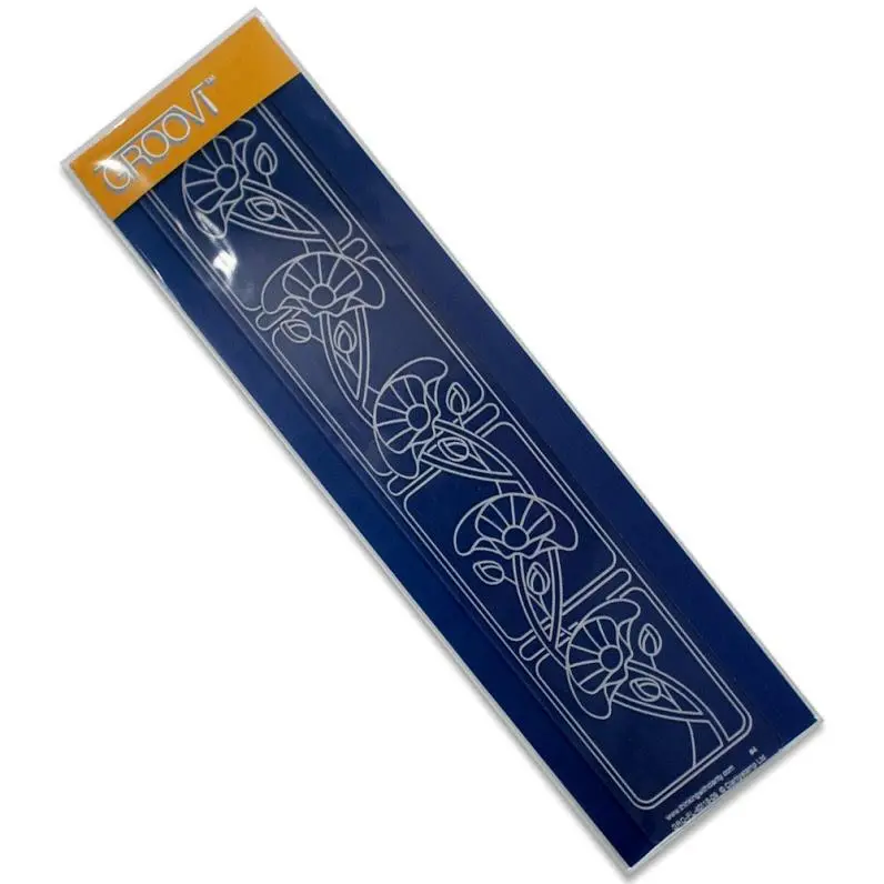 Groovi Poppies Art Nouveau Border Plate 1