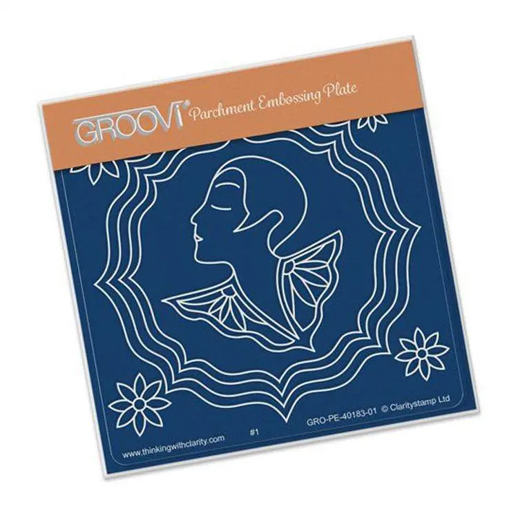 Art Deco Daisy Lady A6 Baby Plate 1