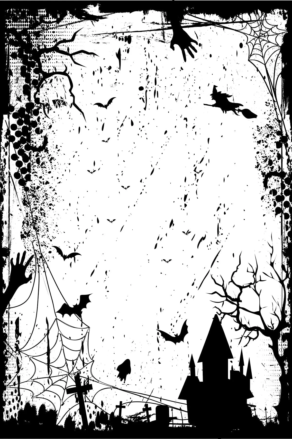 Creative Expressions Ghostly Manor 4 In X 6 In Pre Cut Rubber Stamp 1