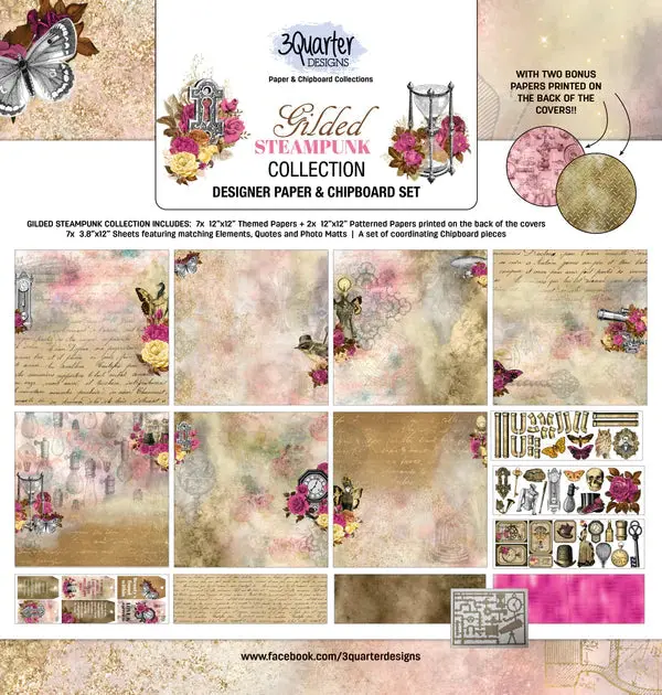 3Quarter Designs - Scrapbook Collection - Gilded Steampunk 1