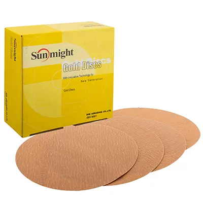 Sunmight 6" Gold Psa No Hole Sanding Discs 1