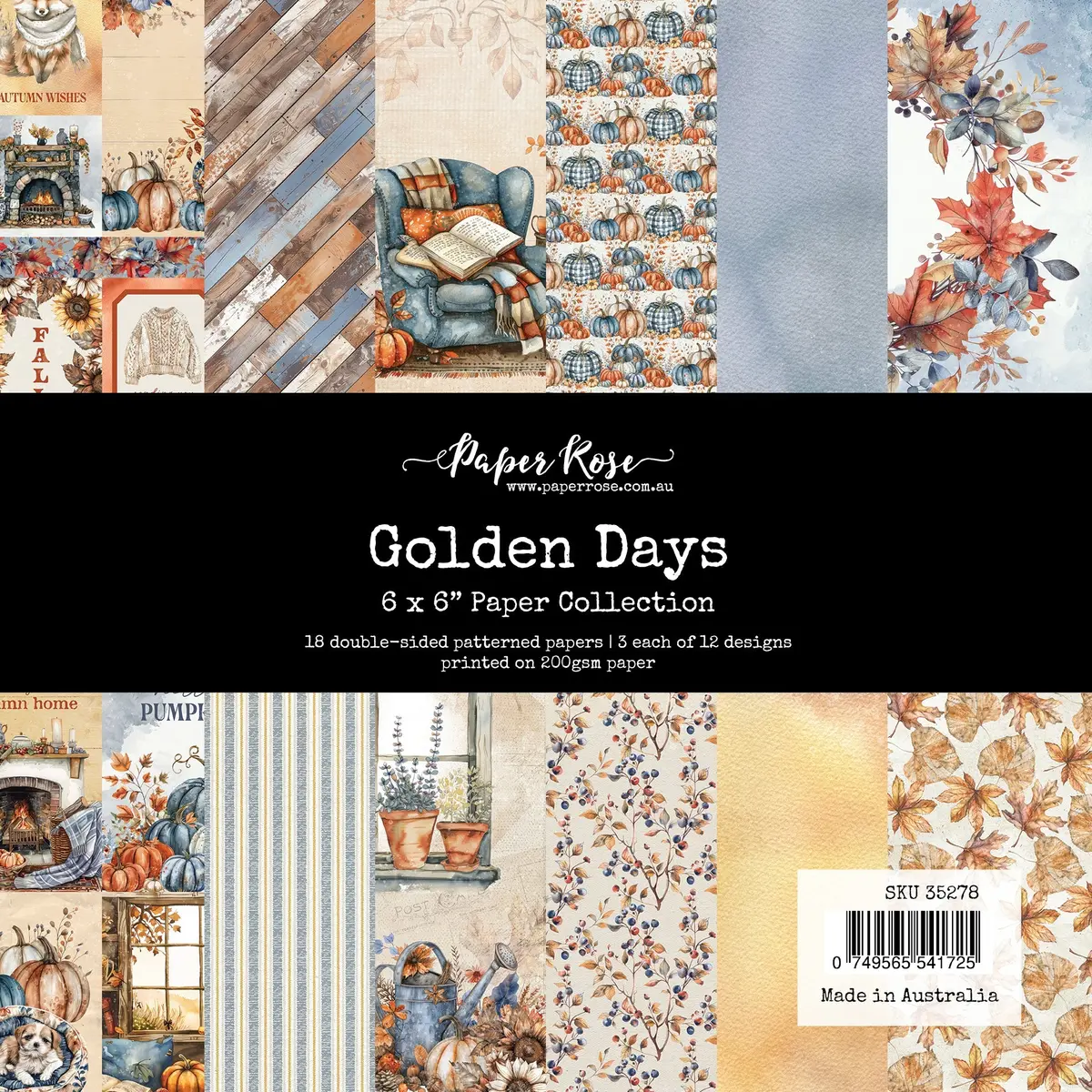 Golden Days 6X6 Paper Collection 35278 1