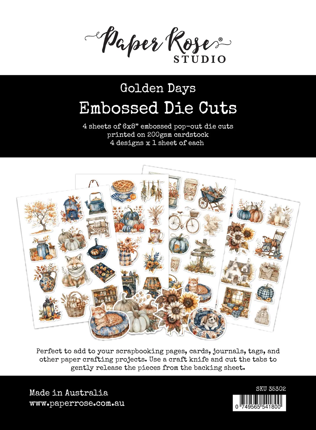 Golden Days Embossed Die Cuts 35302 1