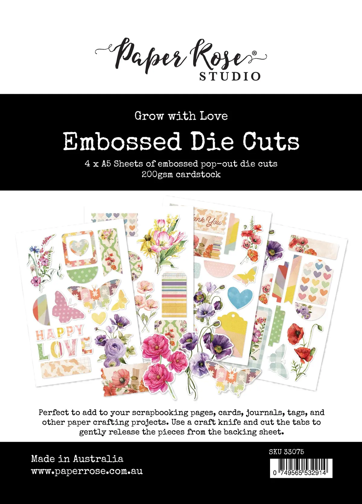 Grow With Love Embossed Die Cuts 33075 1