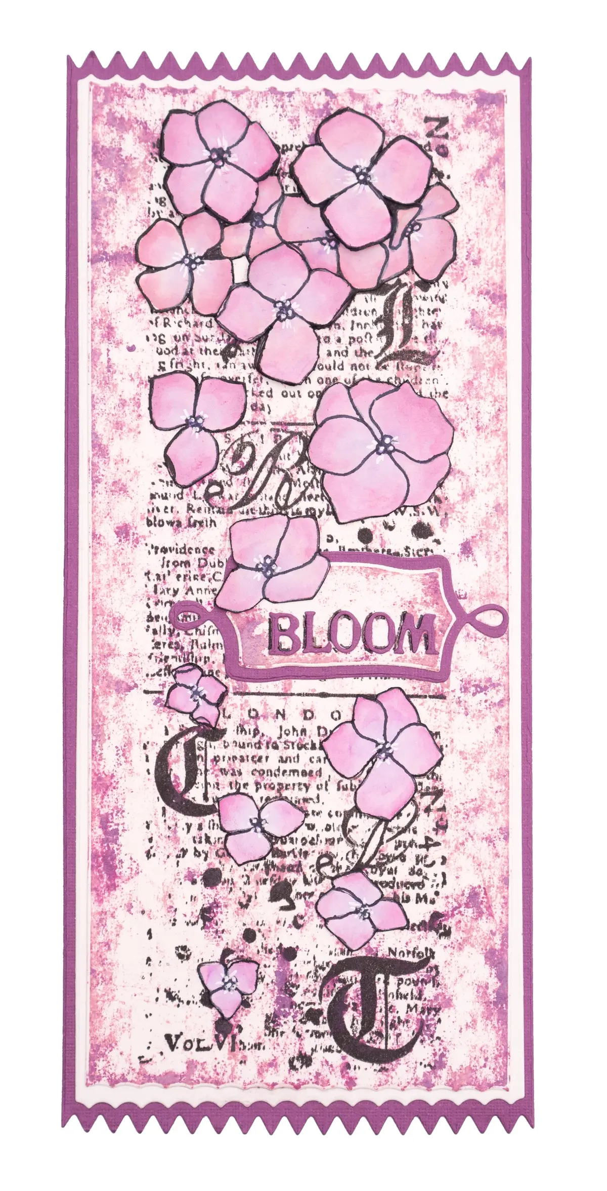 Sl Clear Stamp Hydrangea Grunge Collection 210X74x3mm 1 Pc Nr.204 2