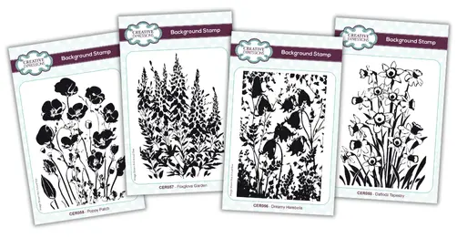 Grunge Flower Stamps Bundle 1