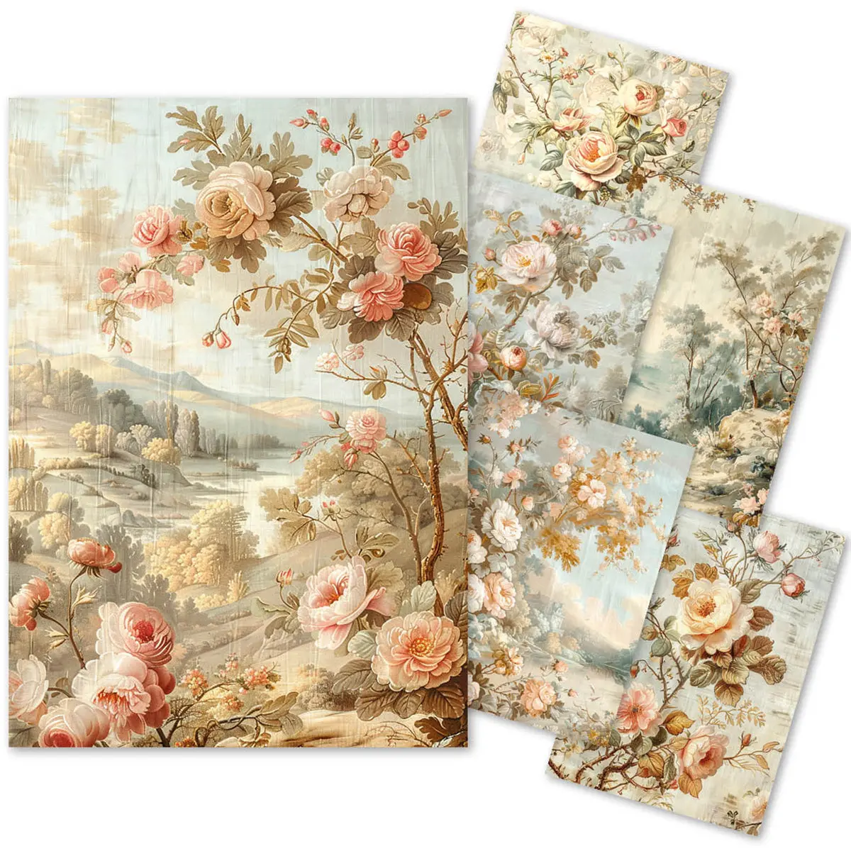 Tissue Paper A4 6/Pkg 18Th Century 1
