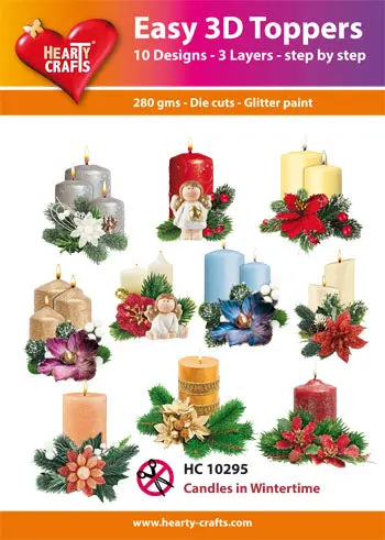 Easy 3D Toppers - Candles In Winter 1