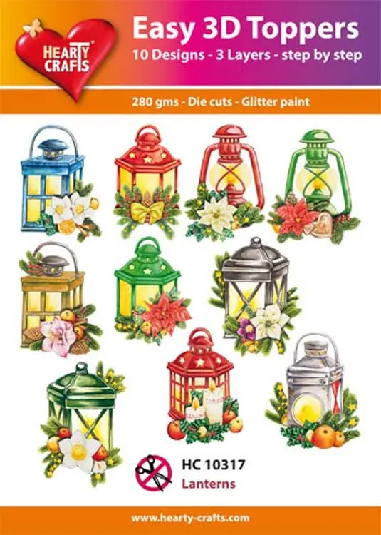 Hearty Crafts Easy 3D Toppers Lanterns 1