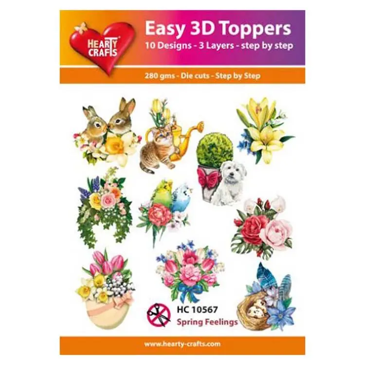 Hearty Crafts Easy 3D Toppers Spring Feelings 1