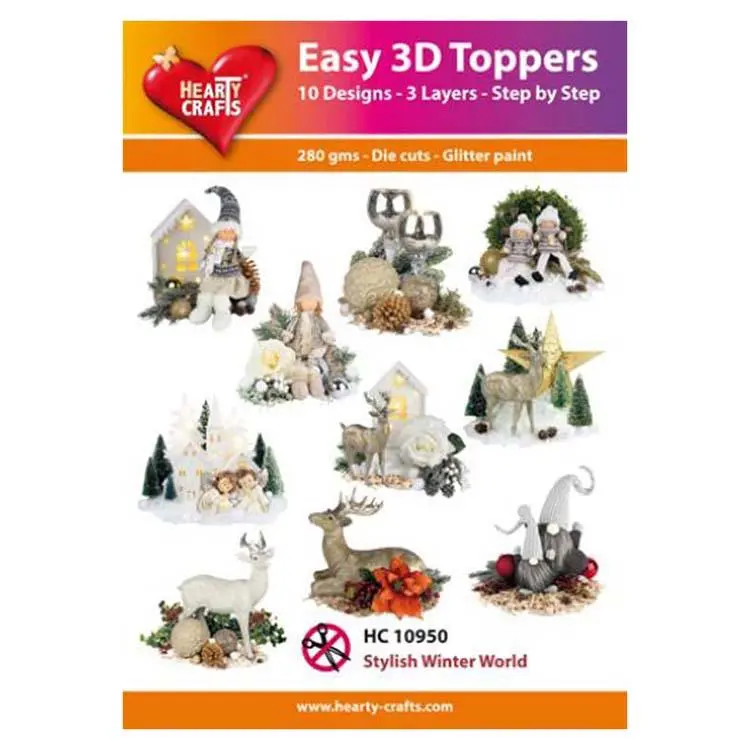 Hearty Crafts Easy 3D Toppers Stylish Winter World 1
