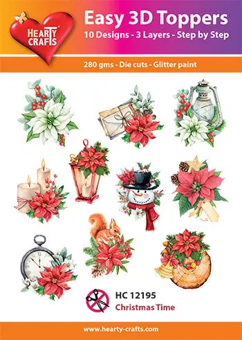 Hearty Craft Easy 3D Topper Christmas Time 1