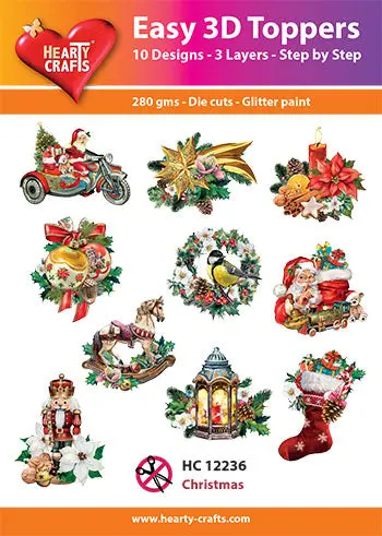 Hearty Craft Easy 3D Topper Christmas Decorations 1
