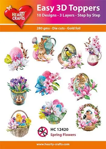Easy 3D Toppers - Spring Flowers 1