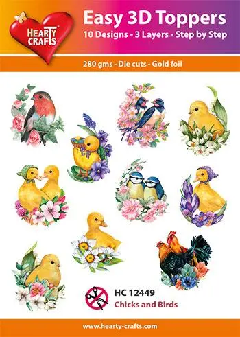 Easy 3D Toppers - Chicks And Birds 1