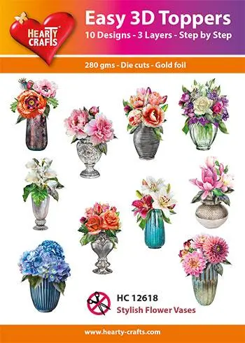 Easy 3D Toppers - Stylish Flower Vases 1