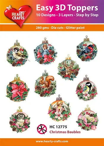 Easy 3D Christmas Baubles 1