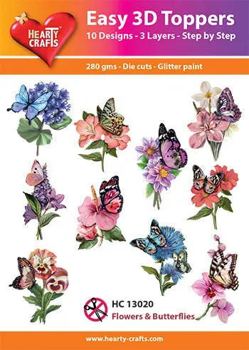 Easy 3D - Toppers Flowers & Butterflies 1