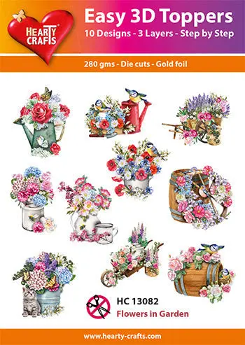 Easy 3D - Toppers Flowers In Garden 1