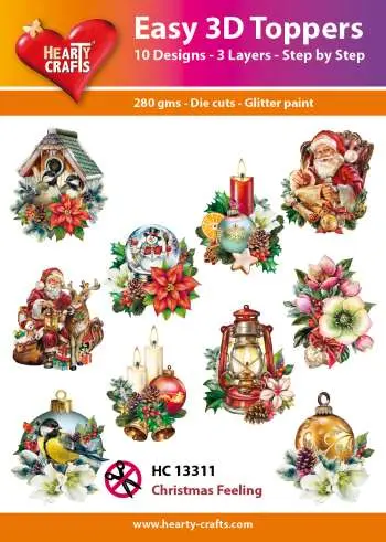 Hearty Craft Easy 3D Topper Christmas Feelling 1