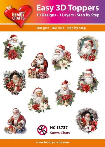Hearty Crafts - Easy 3D - Santa Claus 1