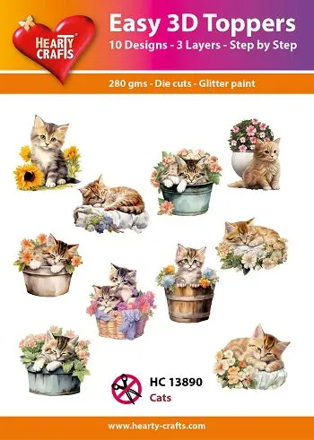 Easy 3D Toppers - Cats 1